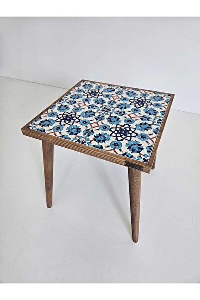 bluecape Brn Seramik Sehpa 42x42cm