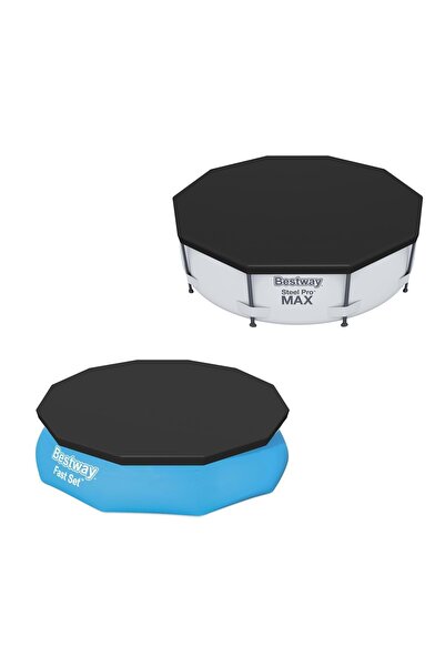 BESTWAY Plandeka do basenu ze stelażem o średnicy 396 cm #58292