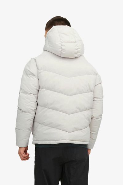 Jack & Jones Ανδρικό λευκό παλτό Jorvesterbro 12238849 -Λευκό
