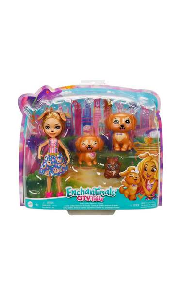 Enchantimals Aile Serileri Oyun Seti GJX43 - Gerika Golden Retriever Family
