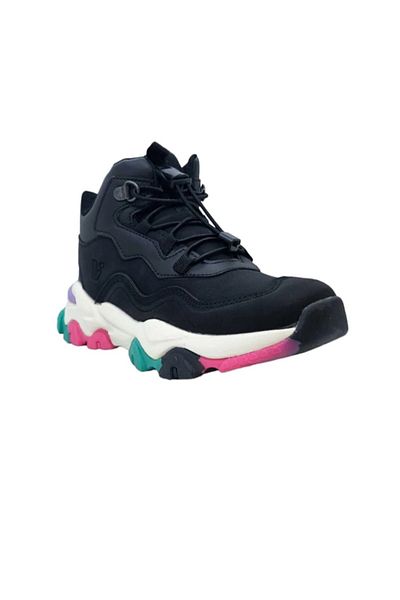 Vicco VİCCO APEX GIRL'S ΜΑΥΡΟ-ΦΟΥΣΙΑ ΦΙΛΕΤΟ PHYLON TREKKING ΜΠΟΤΕΣ
