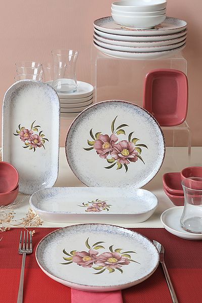 Keramika Polya 29 Piece Breakfast Set for 6 People
