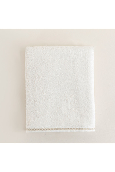 Chakra Afra Banyo Havlusu 85x150 cm Ekru