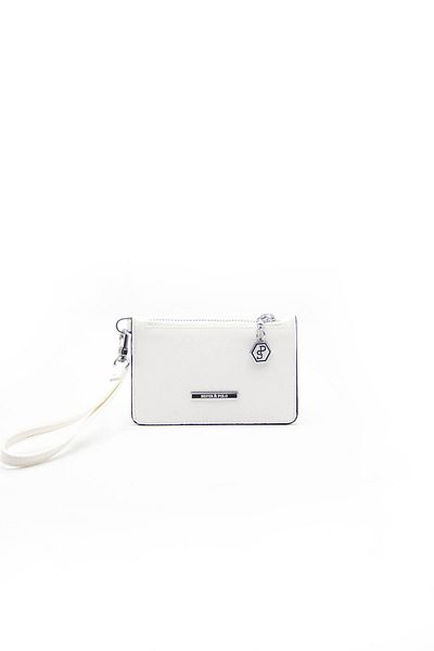 Silver Polo Silver & Polo White - White Sp1097 Women's Wallet & Card Holder