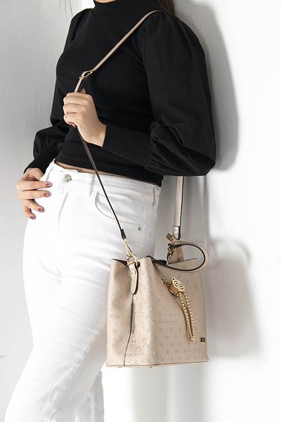 Silver Polo Geantă Crossbody pentru femei model SP967 - Silver Nut Polo
