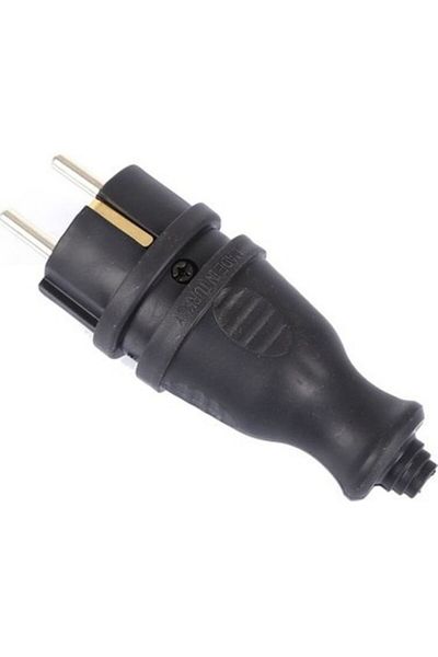 KOLDOOR Rubber Monophase Male Plug 220 Volt 5 Pieces