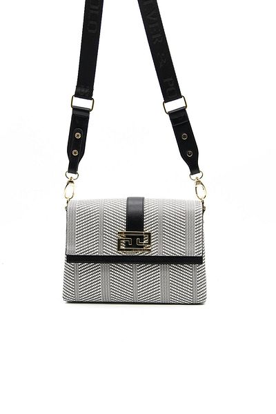 Silver Polo Silver & Polo Black White - Black Sp1009 Geantă de damă