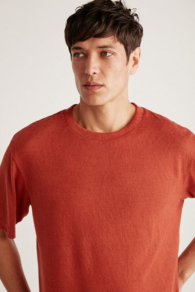 GRIMELANGE Μπλουζάκι Lucas Comfort Claret Red