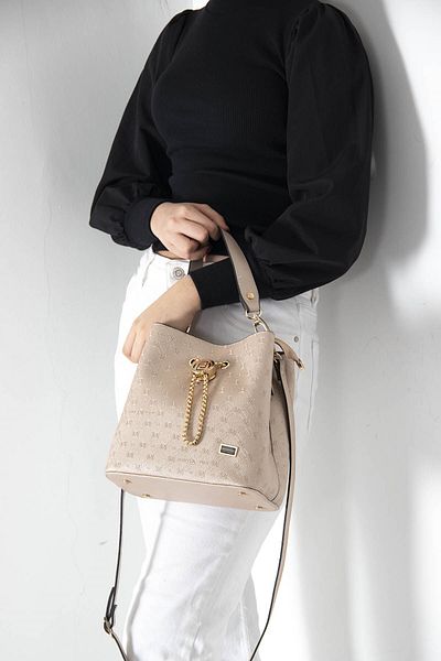 Silver Polo Geantă Crossbody pentru femei model SP967 - Silver Nut Polo