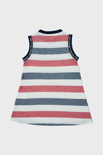 Beverly Hills Polo Club Bg Store Kız Çocuk Çizgili Elbise 23ss2bhg904