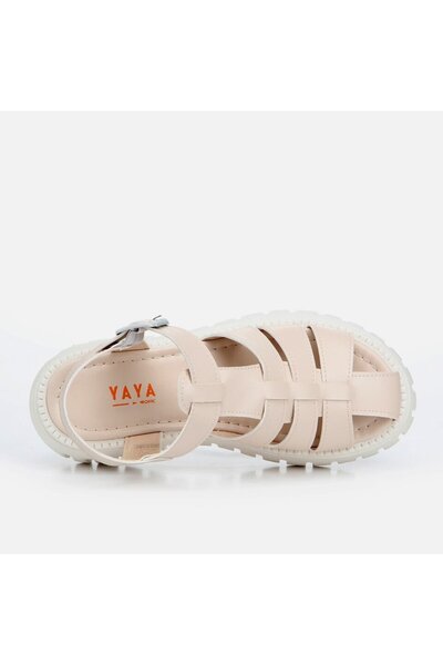 Yaya by Hotiç Beige Yaya Women's Flat Sandals