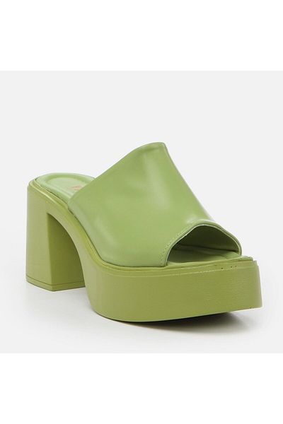 Yaya by Hotiç Peanut Green Women's Slipper