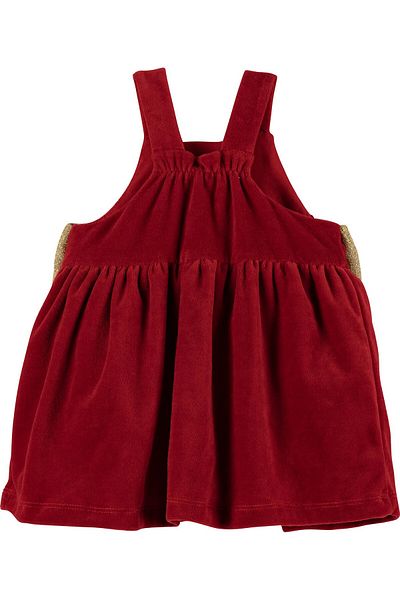 İdilbaby&Mamino IDILBABY&MAMINO baby girl red velvet gilet