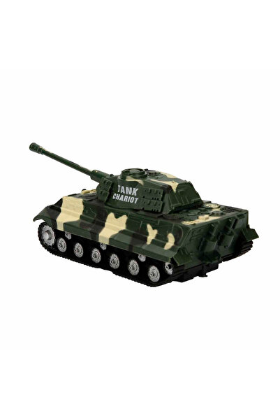 Duman Oyuncak Leopar Uzaktan Kumandalı Tank - Yeşil