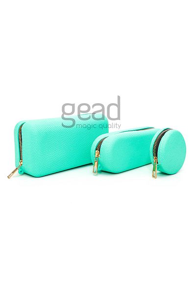 Gead Cosmetic Set de 3 genți de machiaj cu parfum aromat din silicon