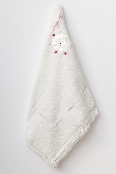 BUUFUU بطانية شتوية أطفال قطن منقوشة محبوكة ومطرزة من الداخل وويلسوفت من الدا...