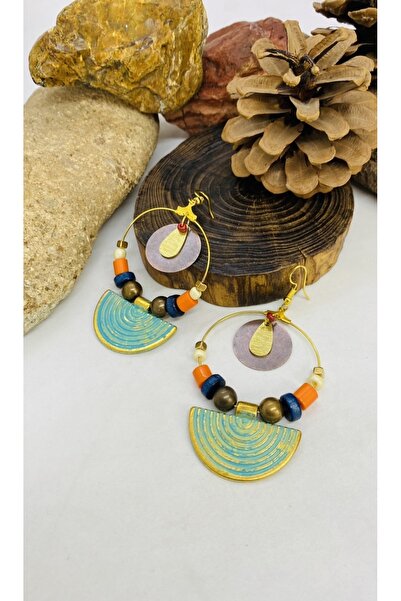 Porsuk Alternatif الأقراط البوهيمية العرقية الأصيلة المصنوعة يدويًا