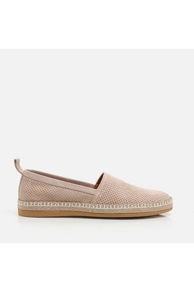 Hotiç Genuine Leather Beige Men's Loafer