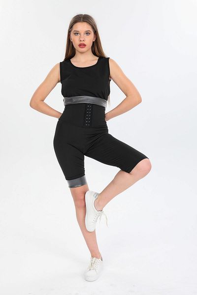 S&W SWEET WOMEN Sauna Agraphed Shorts Athlete Set