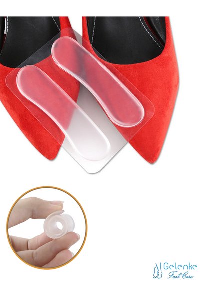 Gelenke 2 Pieces Transparent Silicone Shoe Inner Heel Anti-Knock and Callus Protective Apparatus
