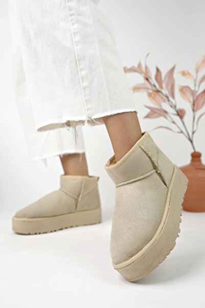 en7 Beige Women's Boots