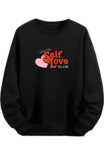 MAGORS Self Love Club- Μαύρο φούτερ