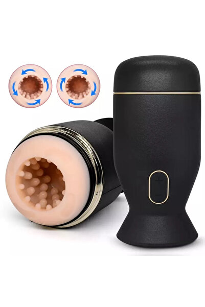 Erotica Solo 360° Dönebilen Rotasyon Hareketli Tırtıklı Mastürbatör