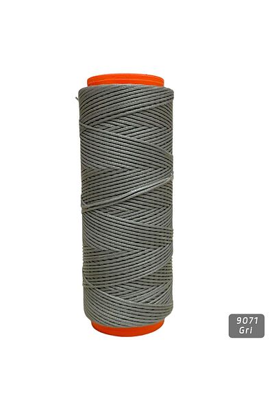 ipekbazaar Waxed Thread 0.8 Mm-100 Mt Waxed Thread Jewelry Leather Hobby Saddler Thread Bag Thread, Gray