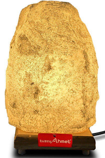 Genel Markalar Beyaz Kaya Tuzundan Yapılmış Tuz Lamba 5-6 Kg Yüksek Işık