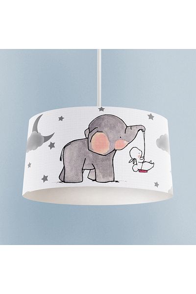 MEKTA HOME Elephant Patterned Baby and Children's Room Chandelier with Rabbit Carrying