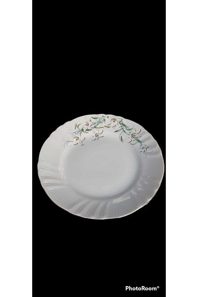 Kütahya Porselen DIANA 6-PIECE 25CM SERVICE PLATE GOLD