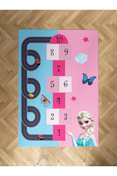 MEKTA HOME BEBEK VE ÇOCUK ODASI Erkek ve Kız İçin Ortak Desenli Halı