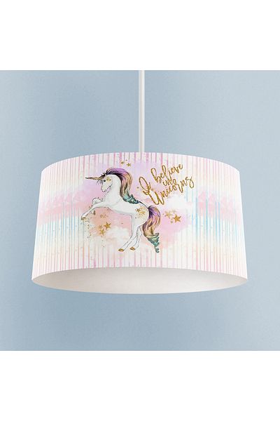 MEKTA HOME Unicorn Patterned Star Chandelier - Baby and Children's Room