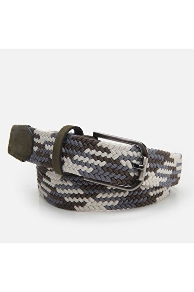 Hotiç Hakiki Deri Yeşil Erkek Kemer