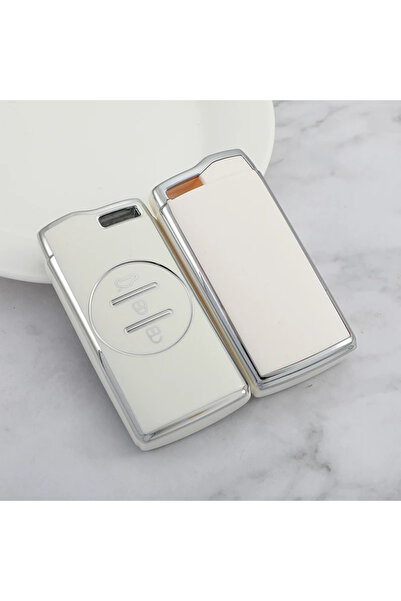 UĞURLUM MODA حافظة مفاتيح شيري تيجو 7 باللون الأبيض والفضي