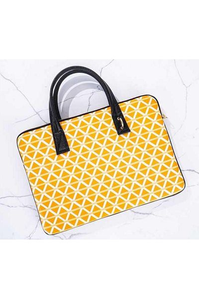Minbag Τσάντα Laptop Marin 13 ιντσών μουσταρδί κίτρινο