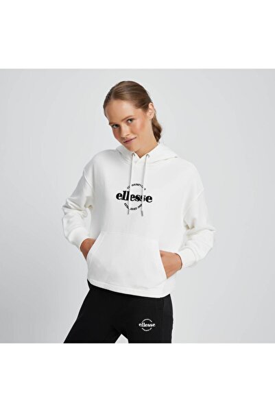 Ellesse Women's Sweatshirt Hooded Ecru