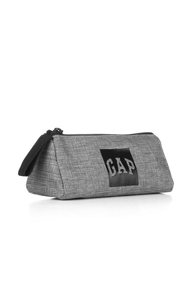 GAP Gray Melange Black Single Compartment Pencil Bag - 375Wseri