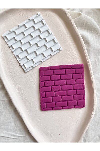 Volala طين بوليمر منقوش بالطوب / سيراميك / ختم العجين