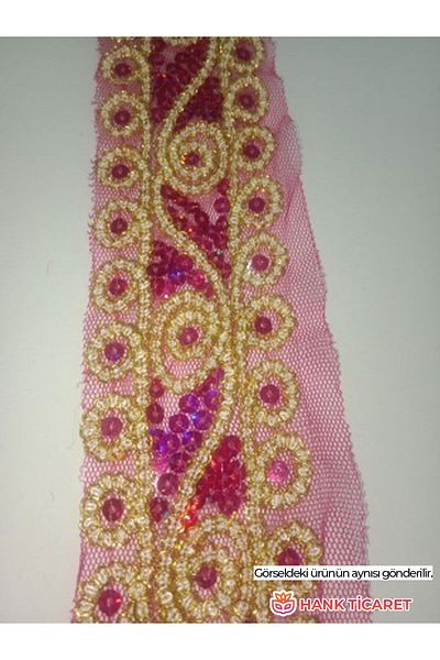 HANK TİCARET 4 Meters Guipure Scallop Quality Special Embroidered Elegant and Flamboyant Fabric Guipure