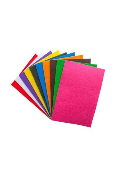 tüftürük Ticon Felt Mixed Color 10 Pieces - A4 Size 20X30 cm