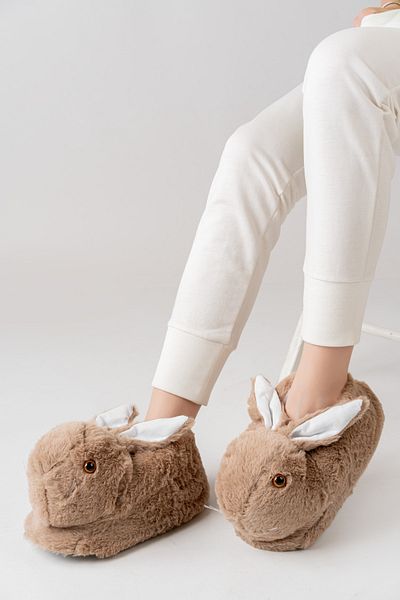 SadiasSpyder Γυναικείες παντόφλες Rabbit Home Home Boots