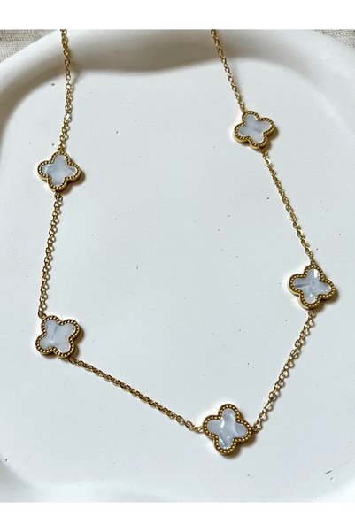 Snartun Vera Jewellery Steel Brand Clover Necklace