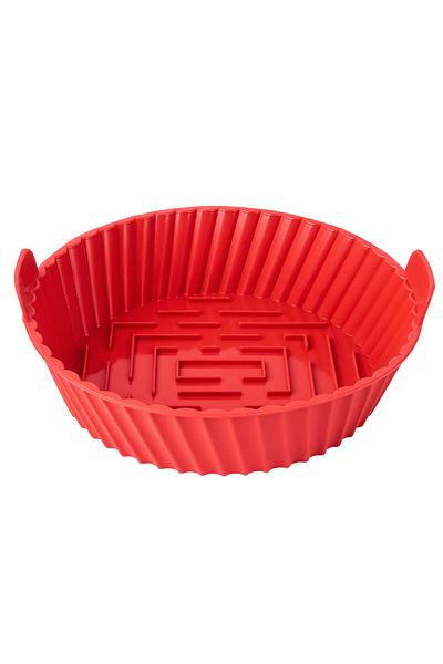viarella Airfryer Silicone 230 Degree Heat Resistant and Compatible with All Models Round Cooking Container