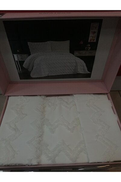 Çapa Home HEDİYELİK ÇEYİZLİK GÜNDELİK ÇİFT KİŞİLİK YASTIK KILIFLI 3 PARÇA PİKE MODEL YATAK ÖRTÜSÜ TAKIMI
