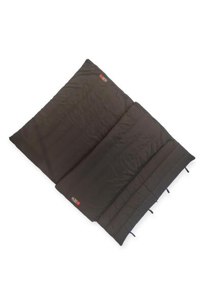 Naturecamp Era 350 Μαύρος -15 Μοίρες Συνδυάσιμος Διπλός Υπνόσακος