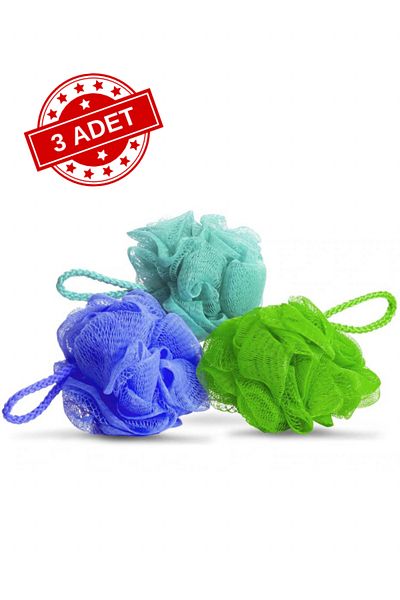 OSHINO (3 Pcs) Bath Shower Loof , Bath Loof , Soft Bath Loof