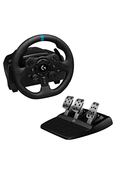 logitech G923 PS5, PS4 ve PC ile Uyumlu Yarış Direksiyonu ve Pedalları - Siya...
