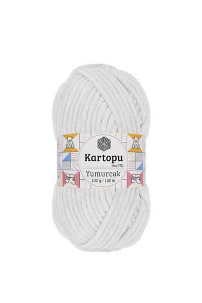 Kartopu 5 τεμάχια Yumurcak Velvet Rope (Λευκό) Μοντέλο K010