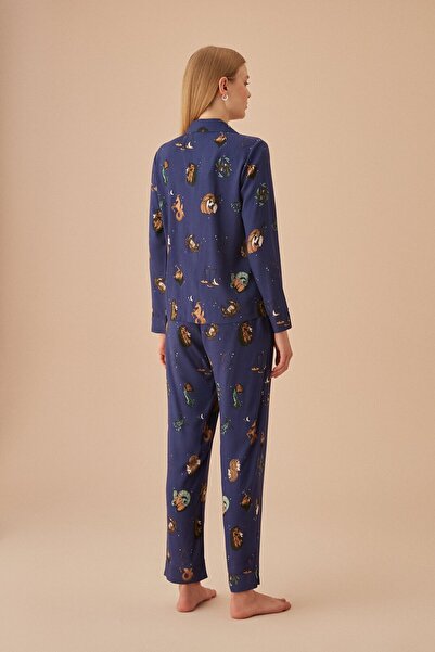 SUWEN Zodiac Maskülen Pijama Takımı